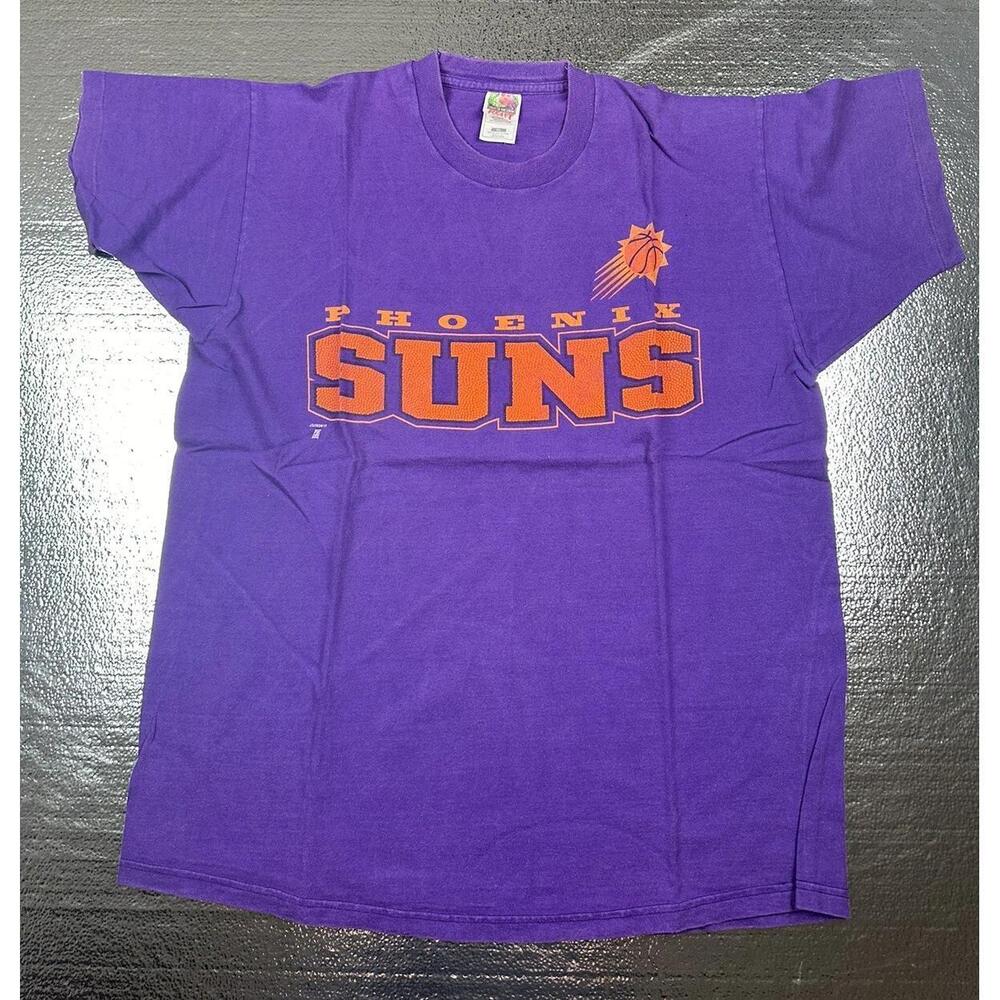 Phoenix Suns Fruit Of The Loom Size Cl Purple T Shirt Single Stitch
